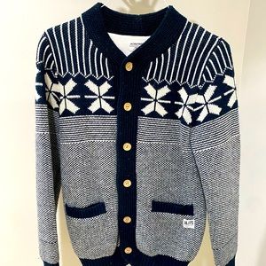 Jack & Jones Knit Button-up Sweater (Size Small)